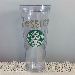 Starbucks Kitchen - Personalized Starbucks Plastic Tumbler, Jessica Starbucks Kitchen - Personalized Starbucks Plastic Tumbler, Jessica